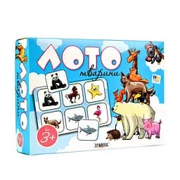 Настільна гра Strateg Лото Тварини 30579 Різнокольоровий shop (4823113872601)
