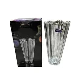 Ваза для цветов Хайнань Olens 102-546 стеклянная 12x25 см Прозрачная