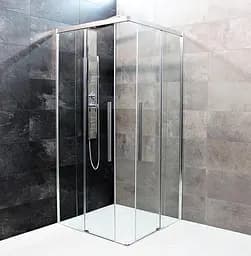 Душова кабіна Dusel DL194 Chrome 100x100, Хром, Універсальна, прозорий, хром, 100x100 - мініатюра 10