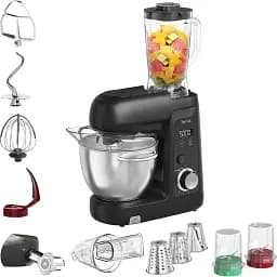Кухонна машина Tefal Bake Partner + 1100 Вт чорна (QB5458F0) - мініатюра 2