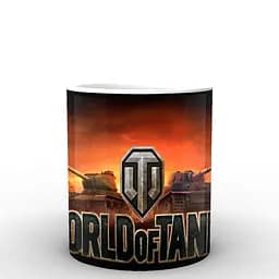 Кухоль GeekLand World of Tanks логотип WT.02.067 330 мл білий