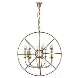 Люстра Brille лофт підвісна свічка для кухні E14 40W PB (BL-197S/8)