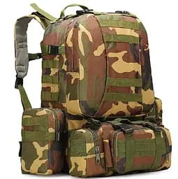 Тактичний рюкзак 52л з тканини Oxford Камуфляж