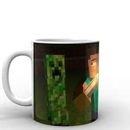 Кухоль GeekLand Minecraft Майнкрафт ліхтарик MС.02.038 330 мл синій - мініатюра 3