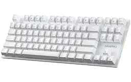 Клавиатура игровая механическая GamePro MK-124-W USB Hot-Swap Outemu Red Switch White - мініатюра 3