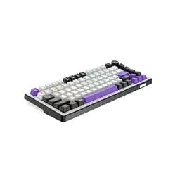 Клавіатура Hator Hellyberry HK75 Mechanical Linear RGB Wireless/Bluetooth/USB UA White/Violet (HK75_wireless) - мініатюра 4