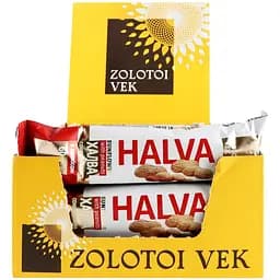 Халва Zolotoi Vek соняшникова з арахісом 60 г (660847) - мініатюра 3
