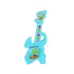 Іграшкова гітара 1011 B-1 — 2 музичні режими, 8 кнопок, на батарейках, блакитна
