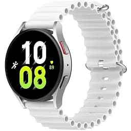 Ремінець для Honor Watch ES - білий ширина кріплення 20мм силікон Watchbands Hump (W23-2WB82623774)