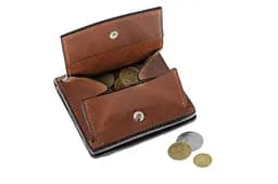 Портмоне Lettera з монетницею теракот GRANDE PELLE 10х10х2.5 см acs0032121 - мініатюра 5