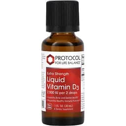 Витамин D3 Protocol for Life Balance Liquid Vitamin D3 повышенная сила 2000 МЕ 30 мл