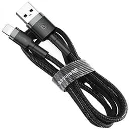 Кабель Baseus Cafule Cable USB to Lightning 1.5A 2m CALKLF-CG1 Black-Grey - мініатюра 5