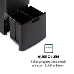 Бак для сміття Klarstein Royal Trash Matte Black (10035365) - мініатюра 7