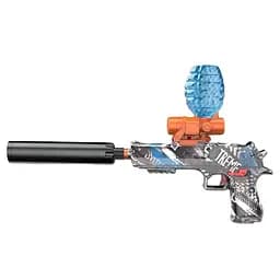 Пістолет MH 1504-1, автоматичний, стріляє орбізами, акумулятор 7.4V, глушник, чорний