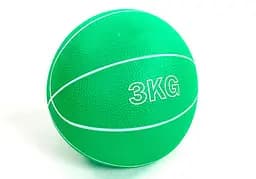 Медбол EasyFit MedicBall 3 кг медицинский мяч-слэмбол без отскока Зеленый (EF-8407-3)