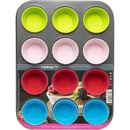 Форма для випікання мафінів Holmer Sweet cake на 12 порцій (BM-0812-RSG Sweet cake)