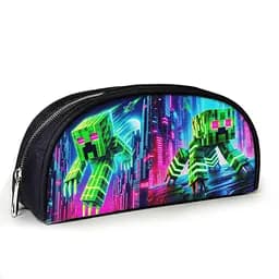 Пенал школьный Minecraft Крипер 23х10х8 см с принтом для мальчика (02801)