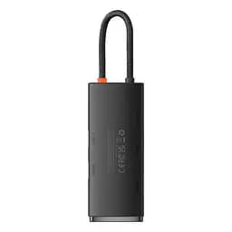 USB-хаб Baseus Lite Series 6-Port Type-C HUB Docking Station (Type-C to HDMI+USB3.0*2+PD+SD/TF) Black (WKQX050101) - мініатюра 5