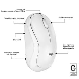Бездротова миша Logitech M240 Silent Bluetooth White (910-007120) - мініатюра 7