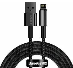 Кабель Baseus Tungsten Gold Fast Charging Data Cable USB to Lightning 2.4A 2m Black