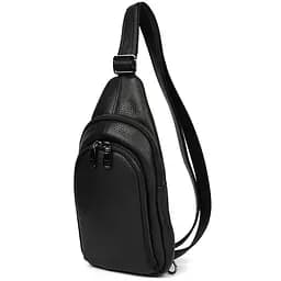 Мужской кожаный рюкзак слинг LIMARY 30х16.5х5 см sum0028216