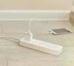 Мережевий фільтр-подовжувач MiJia Power Strip 4 розетки + 3 USB-port 2m MJSWSKCXB-01QM NRB4023CN White - мініатюра 4