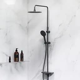 Душова система Am.Pm ShowerSpot без змішувача Like black F0780222, Чорний матовий - мініатюра 2