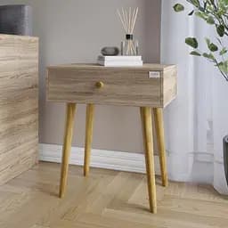 Тумба приліжкова LION Хьюге-4 Дуб Сонома Трюфель (LION-041023)