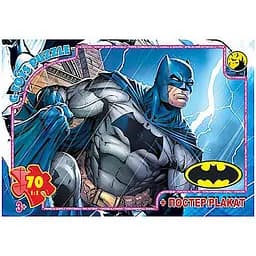 Детский пазл "Бэтмен" G-Toys BAT08 плакат 70 элементов