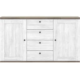 Комод в гостиную Гербор Тина KOM2D4S Сосна каньон/Дуб сонома трюфель (GRB-1163)