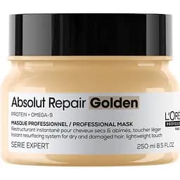 Маска L'Oreal Professionnel Serie Expert Absolut Repair для интенсивного восстановления поврежденных волос без отягощения золотистая 250 мл