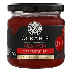 Мед-крем Ascania Журавлина 250 г