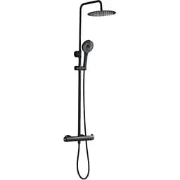Душова система зовнішнього монтажу Nett з термостатом для душу SSB-24, Чорний