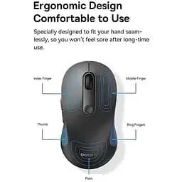 Миша бездротова Baseus F02 Ergonomic Wireless Mouse чорна - мініатюра 6
