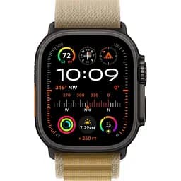 Смарт-годинник Apple Watch Ultra 2 49mm Black Titanium Case with Tan Alpine Loop Small (MYTF3+MYQ03) [114896] - мініатюра 2