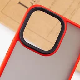 TPU+PC чохол Metal Buttons для Apple iPhone 14 Pro Max 6.7" Червоний - мініатюра 5