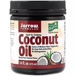 Органічне кокосове масло без запаху Jarrow Formulas Organic Coconut Oil Expeller Pressed 473 г