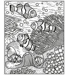 Розмальовка Coral Reef Magic Painting Book - Abigail Wheatley, англ. мова (9781474994743) - мініатюра 3