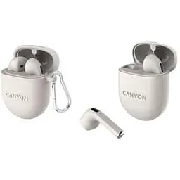 Навушники Canyon TWS headset TWS-6 Beige (CNS-TWS6BE) - мініатюра 2
