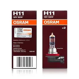 Комплект галогенових ламп OSRAM 64211NB220-2HB H11 Night Breaker +220% 12V 55W PGJ19-2 (2 шт) - мініатюра 2
