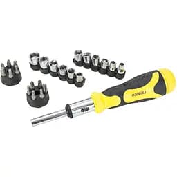 Викрутка Sigma з реверсом + насадки торцеві 1/4" 27шт CrV 4002121