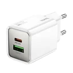 Сетевое зарядное устройство Hoco N46 Glorious PD20W+QC3.0 charger(EU) Белый