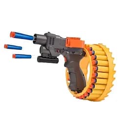 Пістолет KB 113-2, акумулятор 3.7V, 30 м'яких патронів із присосками, знімний лазер, чорний