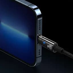 Кабель Baseus Explorer Series Auto Power-Off Fast Charging Data Cable Type-C to IP 20W 2m CATS000101 Black - мініатюра 2