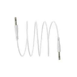 Кабель аудіо - шнур адаптер AUX - Borofone BL1 Jack 3.5 to Jack 3.5 1 м білий - мініатюра 2