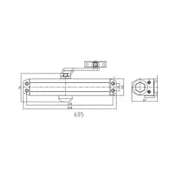 Дверний доводчик Dortec DT-65 Silver (63-00026) - мініатюра 4