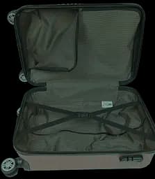 Валіза пластикова GD Polo 45 л 57x34x25 см ABS коричнева - мініатюра 5