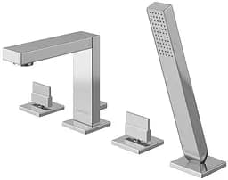 Смеситель на борт ванны Kohlman Excelent chrome QB240H Хром