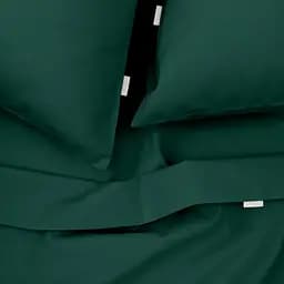 Комплект постільної білизни Cosas Dark green CS1 Підлітковий зелений (Ranfors91_GreenDark_El90-GreenDark_155) - мініатюра 3