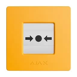 Бездротова кнопка для активації пожежної тривоги вручну Ajax ManualCallPoint Yellow Jeweller (26-00664) - мініатюра 6